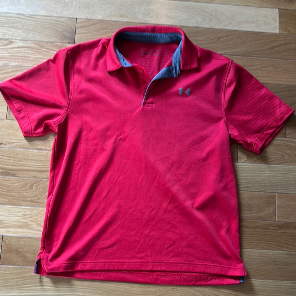Under Armour Men's Red Polo Shirt
